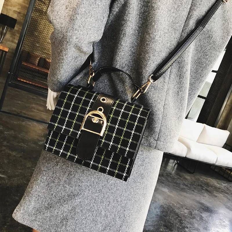 

Fashion Winter style square woolen cloth messenger shoulder bag women handbag, Multi