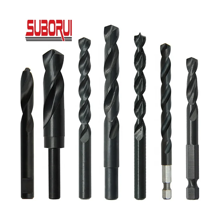 Din338 Fully Ground Hss Brocas Black Coating Twist Drill Bit For Metal ...