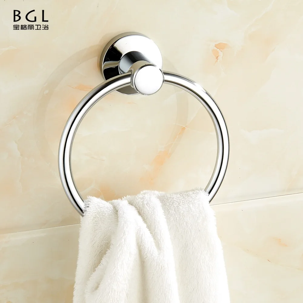 
Sanitary Hardware Bathroom Accessories Set 50132 Wall Mounted Chrome Plated Towel Ring 
