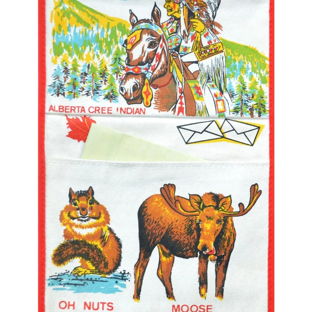 
vintage canada souvenir letter holder bill holder 