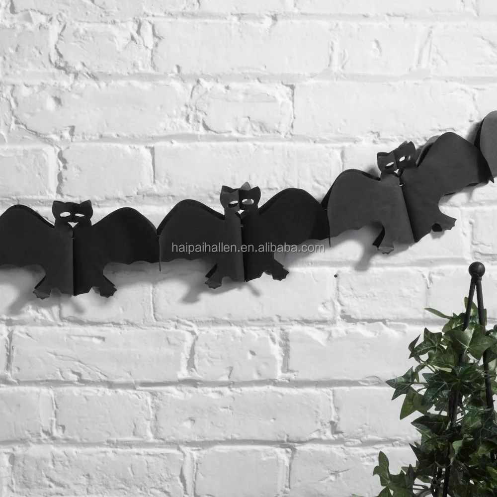 paper bat garland