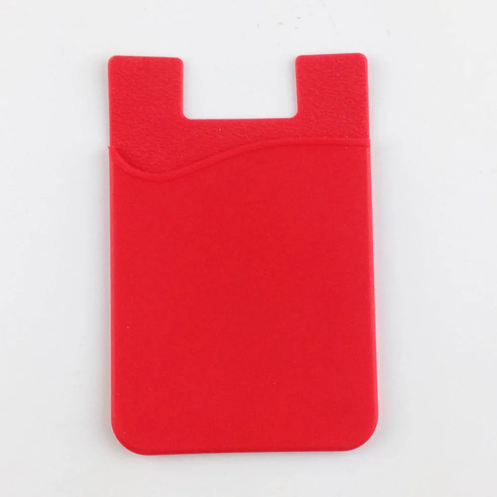 

Silicone Name Card Card Holder Customized Phone Stand Pocket for Smart Phone, Silicone color can be ated by pms number