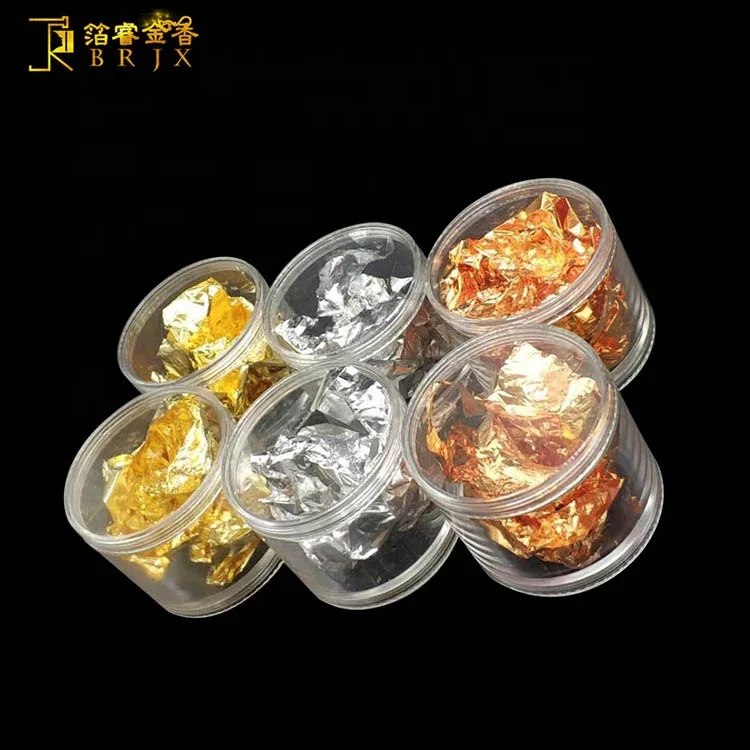
China best quality fine nail sticker diy nail parts gold leaf 