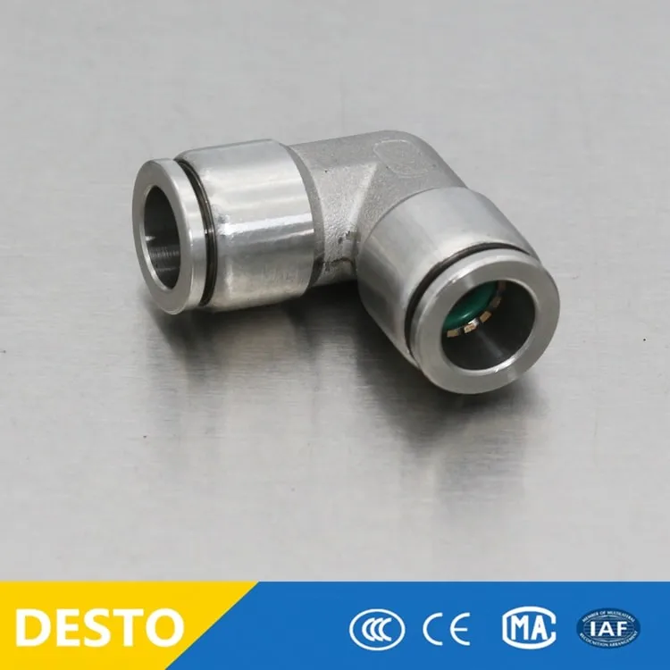 Stainless Steel Rapid Pneumatic Fitting Union Elbow - SUS304 Rapid Screw  Fitting, Stud Coupling, Rapid Fitting for Plastic Tubing, ss316 tube  connetion for air tubing / hose