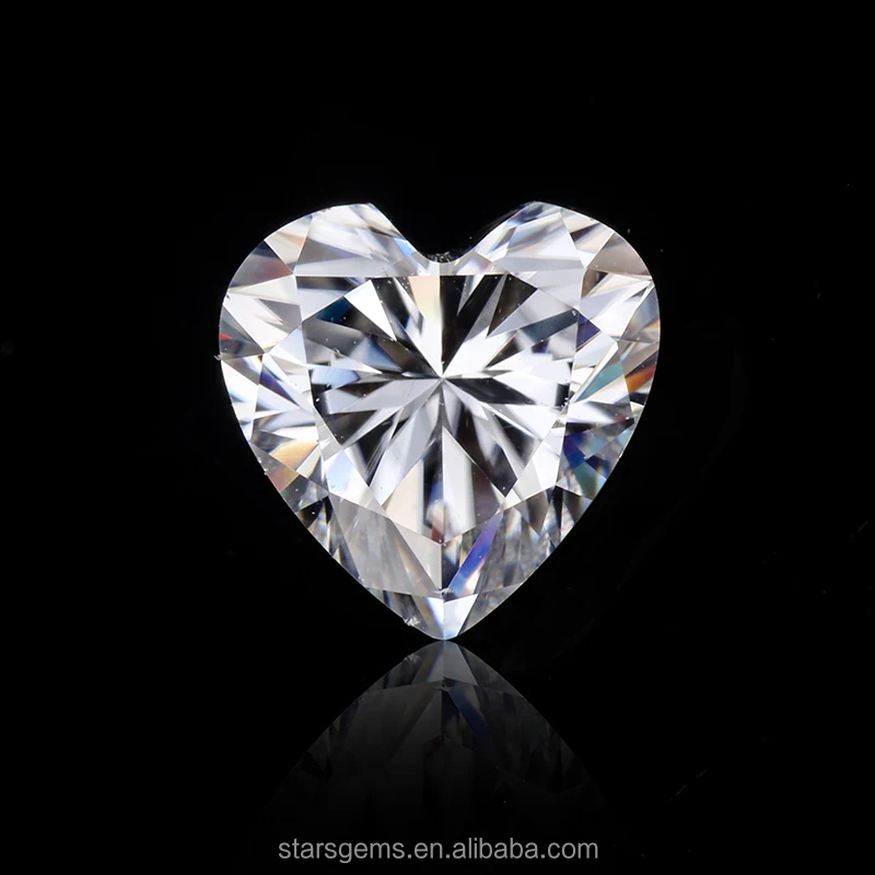 

Starsgem heart shape EF color moissanite loose diamond