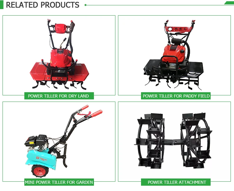 2.5hp Friction Brake Walking Behind Gear And Chain 2019 New 43cc Hand Rotary Petrol 52cc Mini Tiller Cultivator Power Tillers