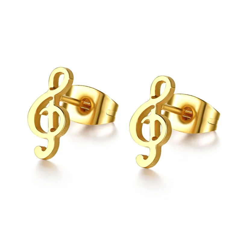 

Latest Korean style earrings lovely music note design earrings for girls