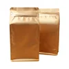 Aluminum foil pull tab zipper flat bottom foil pouch