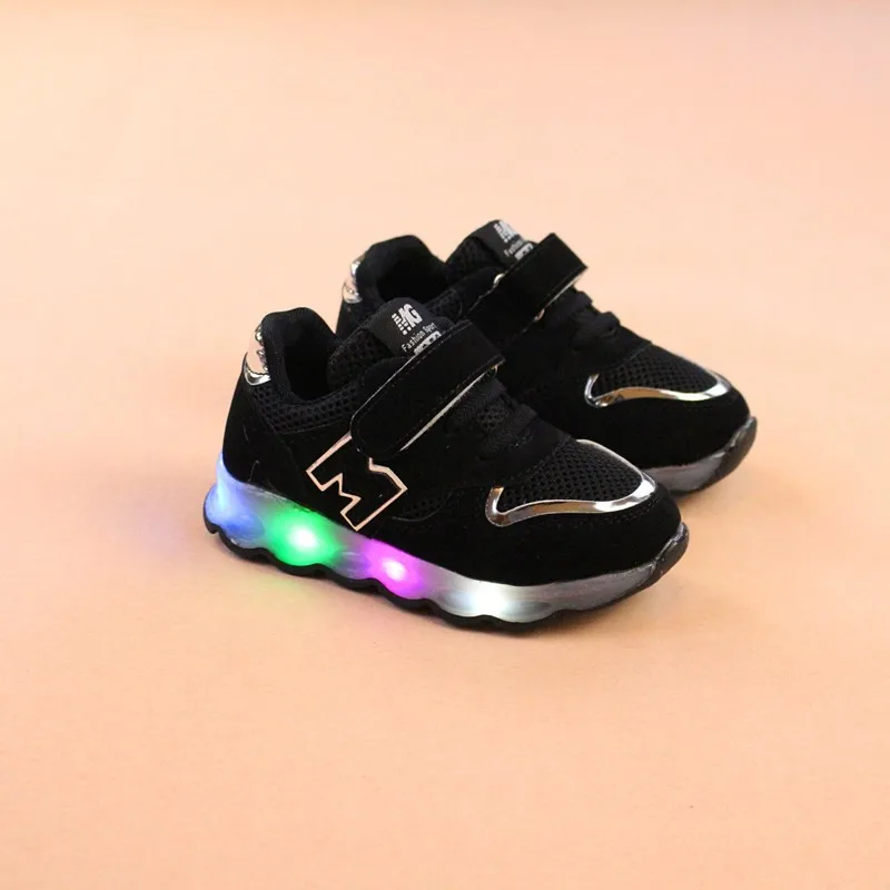 Kids Shoes Fashion Boys 2018 New Style Children Sports Shoes With Led ...