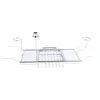 Bathtub Tray Shower Caddy Shelf Storage Chrome Bath Tub Overback Wine Rack Extension Bathroom Storage Organization