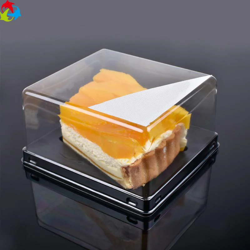 Wholesale Clear Retail Disposable Square Shape Plastic Cake Box - Buy ...