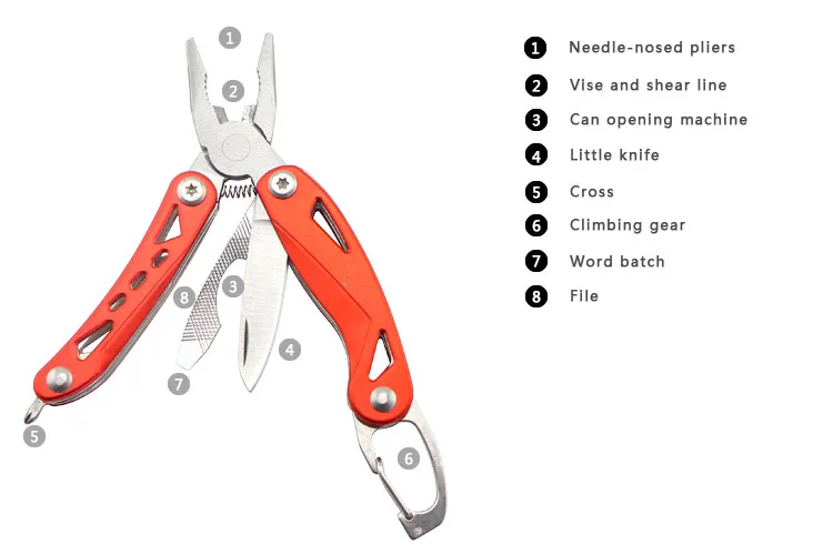 Multi-purpose 420 and Aluminum Material Stainless Steel Pliers