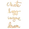 DIY Laser Cut Wooden Craft Custom Chipboard Letter Dream Shapes for Decoration