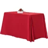 Fancy wholesale best price wedding rectangle plain dyed table cloth