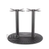 Contemporary bottom disc metal dining stone table base