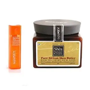 Saryna Key Damage Repair Pure African Shea Butter + Saryna Key Damage Repair Boha Shea Butter, Natural Keratin