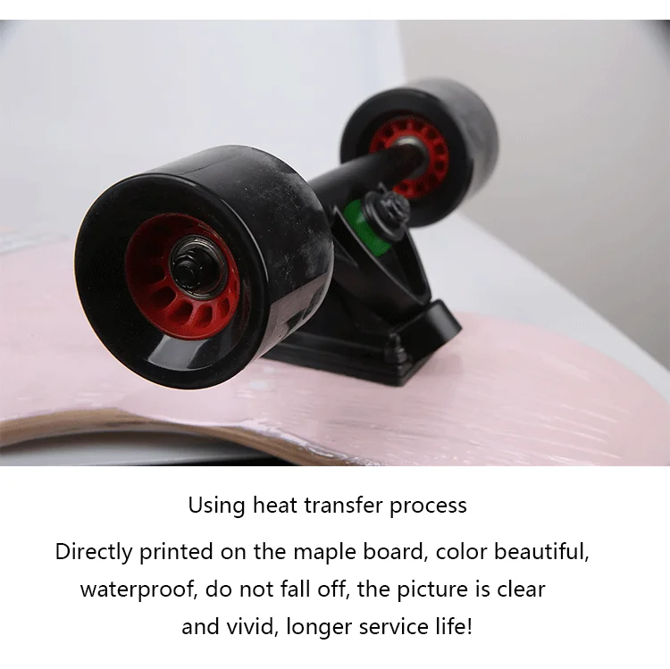 Wholesale 46inch Maple Dancing Longboard Skateboards With Big Wheels