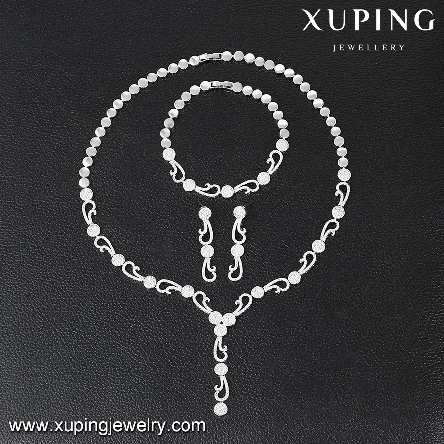 

S-32 XUPING modern style wholesale elegant hollow design luxury jewelry set for women