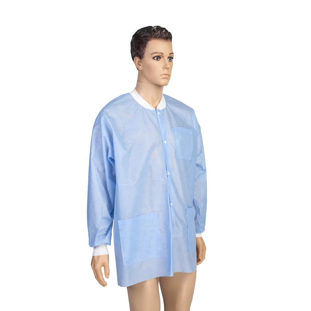 China Suppliers Cheap Disposable Lab Uniforms Long Sleeve Lab Coat Wholesale Buy China