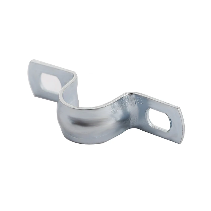 
U type saddle hose clamp for pipe clip with ellipse hole 