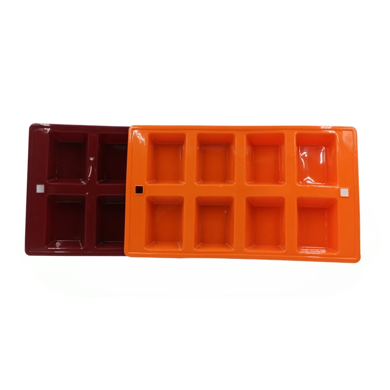 

high quality custom food-grade silicone jelly mould cake baking tools for ice cube container, Customized color