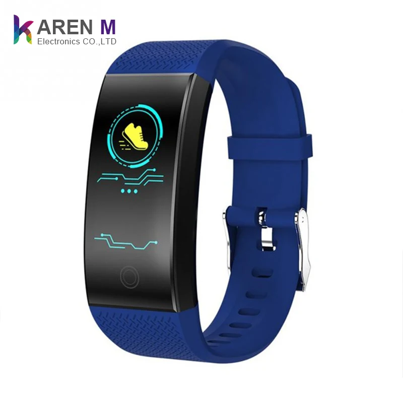 

Hot sale 7$ Fitness Bracelet Smart watch QW18 Pedometer Heart Rate Monitor IP68 Waterproof Tracker Intelligent Clock Smartwatch, Red;black;blue;orange