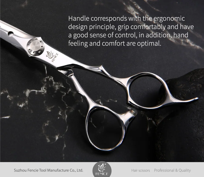 6.25 Inch Japanese VG10 Stainless Steel Barber Hair Scissors Blade with Holes