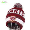 Sportsman Pom Pom jacquard weave Knit Cap Beanie Hats with a Ball Team Colors Hat