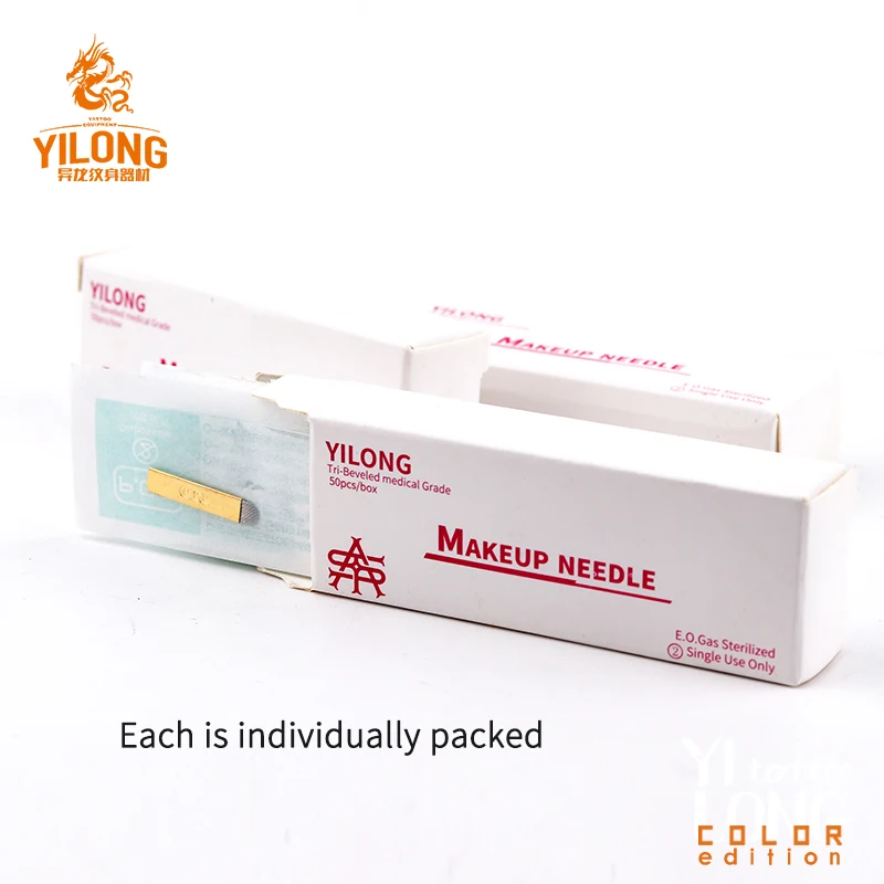 yilong tattoo needle supply fifty great quality blue and red Smooth and fine