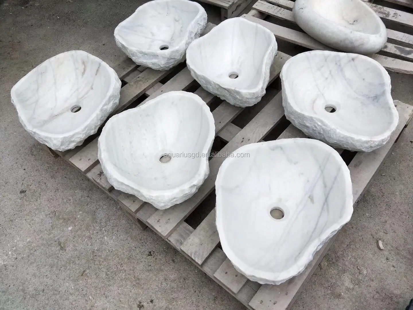 Irregular Edge White Stone Bathroom Washing Bowl Buy Bathroom Face