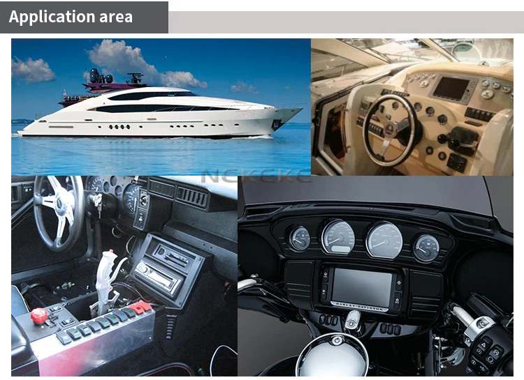 Blue Led 6 Gang Touch Sensitive Switch Panel for Car Boat Caravans 10A Breakers