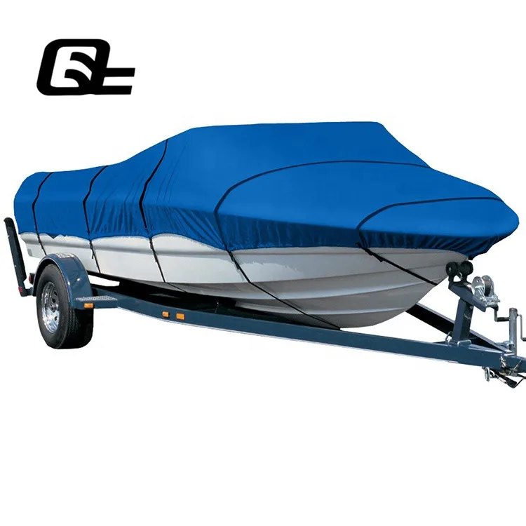 
Heavy Duty Boat Cover 600D Marine Grade Polyester Canvas Trailerable With Boat Cover Waterproof Function 