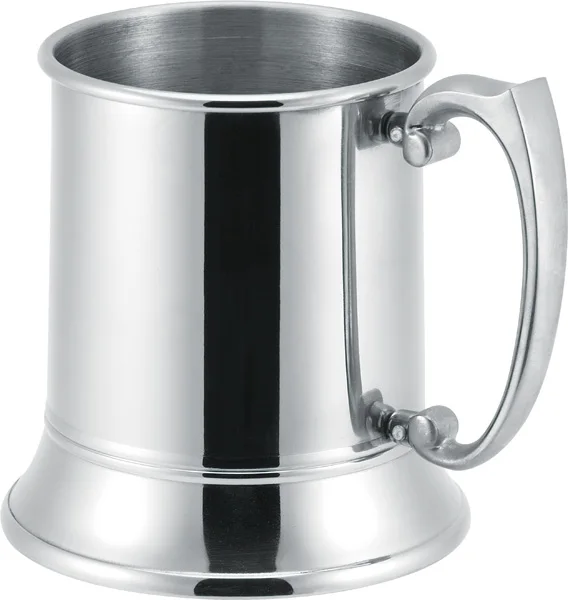 

20oz Stainless steel wine cup factory wholesale pewter tankard, Silver