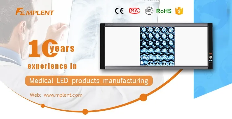 Mplent one bank ultra slim led x ray negatoscope film viewer