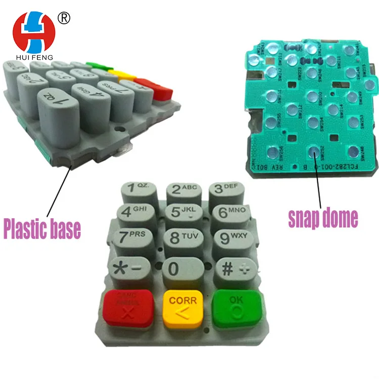 
silicone rubber button for verifone vx570 