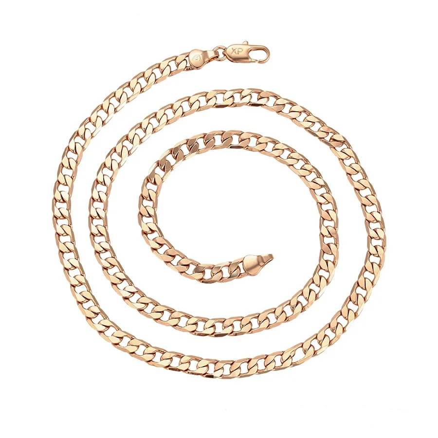 

45357 Xuping Jewelry Fashion 18K Gold Plated Men Chain Necklaces