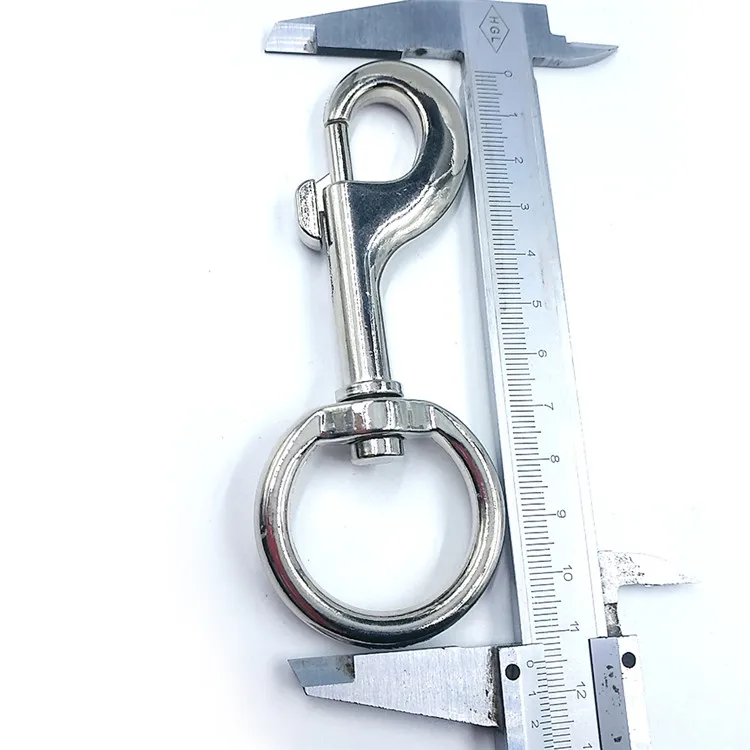 BT-K69A-5 Zinc Alloy Silver Pet Carabiner Dog Leash Carabiner Bolt Snaps Good Quality Dog Shape Holder with Metal Carabiner