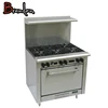 Heavy Duty Cooking Equipment Chinese Wholesale 6 Burner Gas Range Cooker with Large Oven