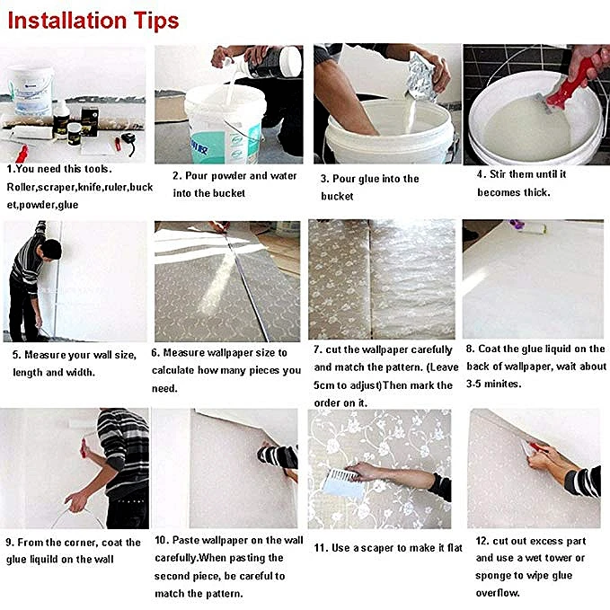 All-purpose Easy Apply Heavy Wallpaper Glue Powder Wallpaper Primer - Buy Wallpaper  Glue,Wallpaper Primer,Wallpaper Glue Powder Product on 