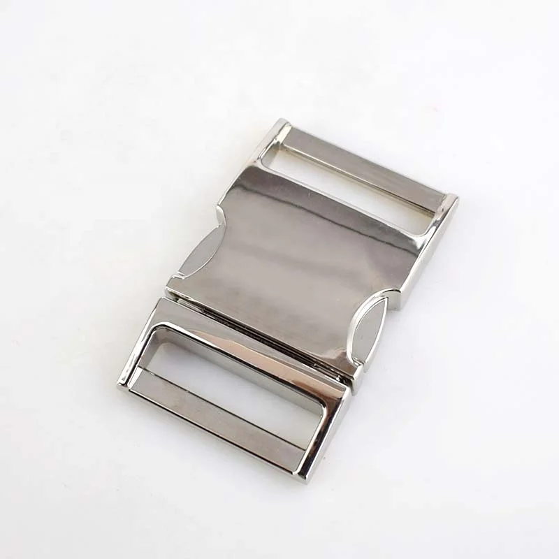 

Meetee AP518  Alloy Bracelet Clasp Curved Buckles Side Release Belt Buckle For Dog Collar Bag Accessories