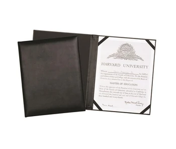 a4 leather certificate folder holder menu wine list larger