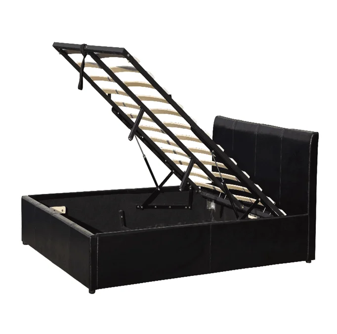 Cheap Price Faux Leather Pu Gas Lift Storage Bed Buy Lift Up Storage
