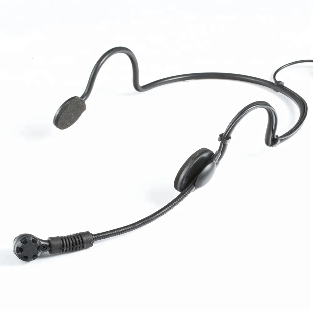 

HM-1500 Popular Big Famous Headset Condenser Microphone for SW Wireless mic system China Microphones Manufacture, Black
