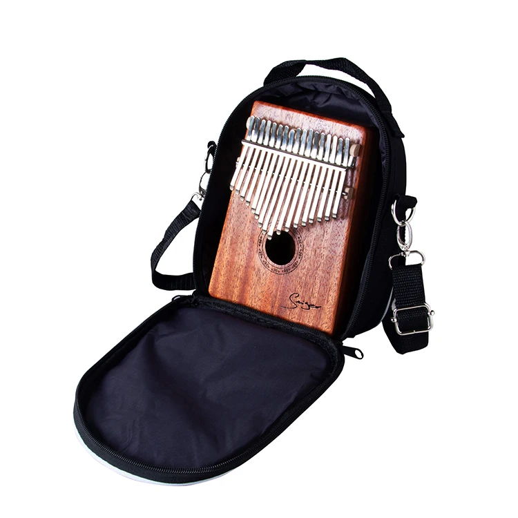 

Wholesale custom logo economic thumb piano accessories carrying padding bag kalimba case, Black