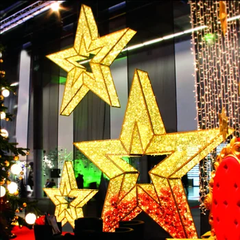 3d Hanging Giant Led Star Christmas Lights For Hotel Shopping Mall Hall Ceiling Decoration Buy Hanging Star Christmas Lights Giant Led Stars Star