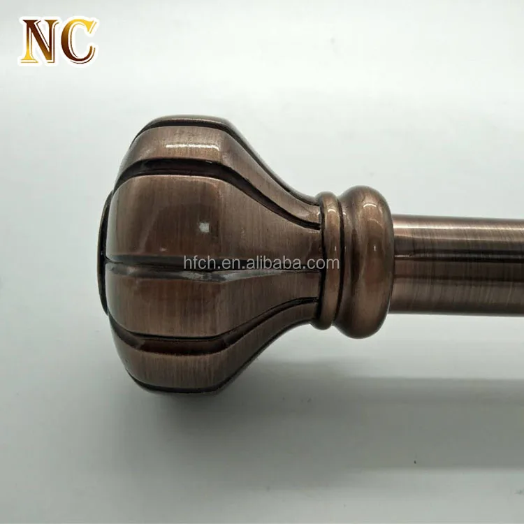 Best Selling Copper Poly Resin Curtain Rod Finial Curtain Finials