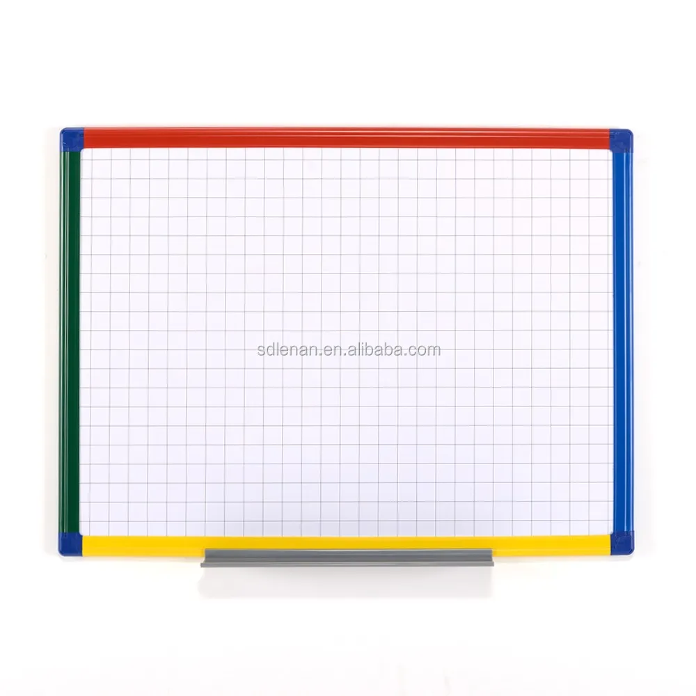Popular Colorful Plastic Frame Dry Wipe White Boards Double
