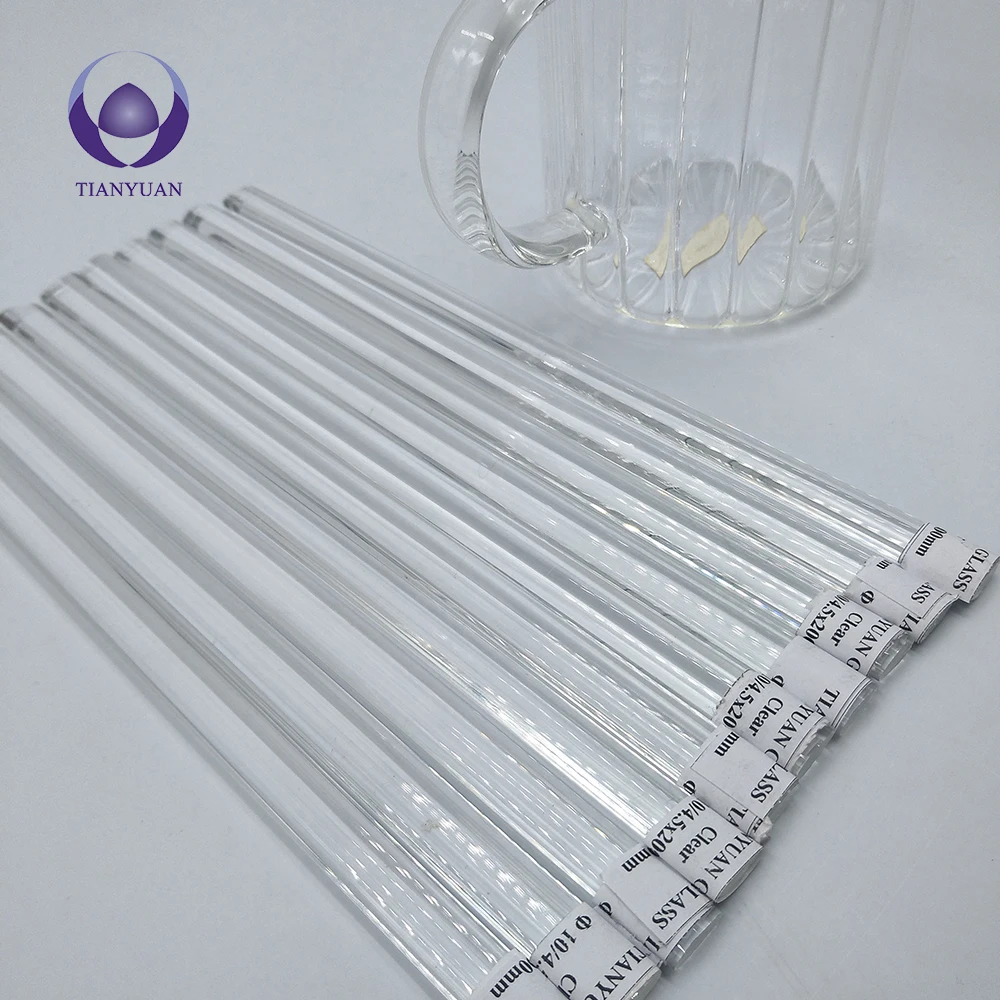 
high purity clear borosilicate flat glass rod  (60746964400)