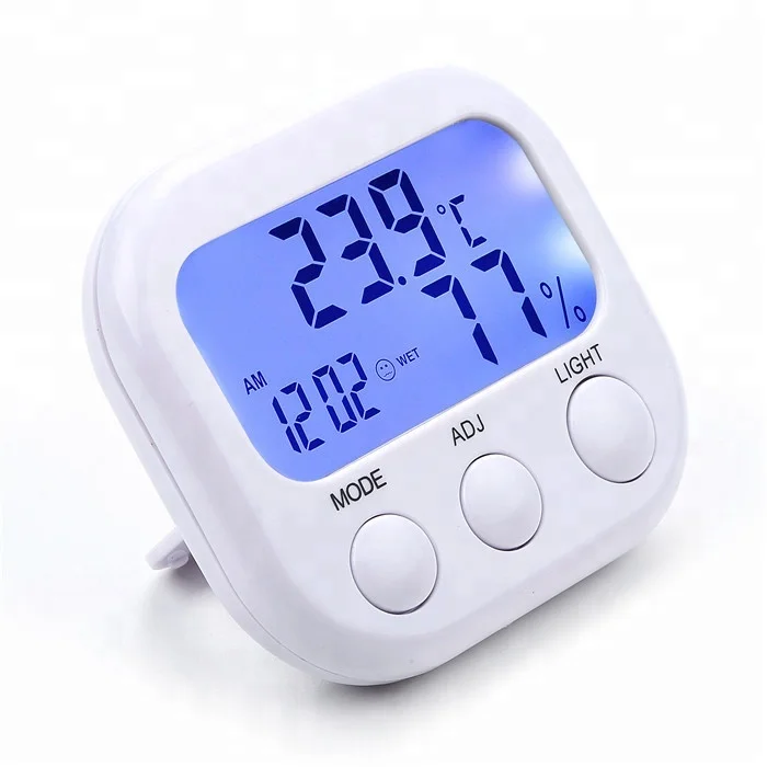 

Hydroponics hygrometer greenhouse Wall mounted climate control temperature humidity meter LCD backlight LED digital thermometer