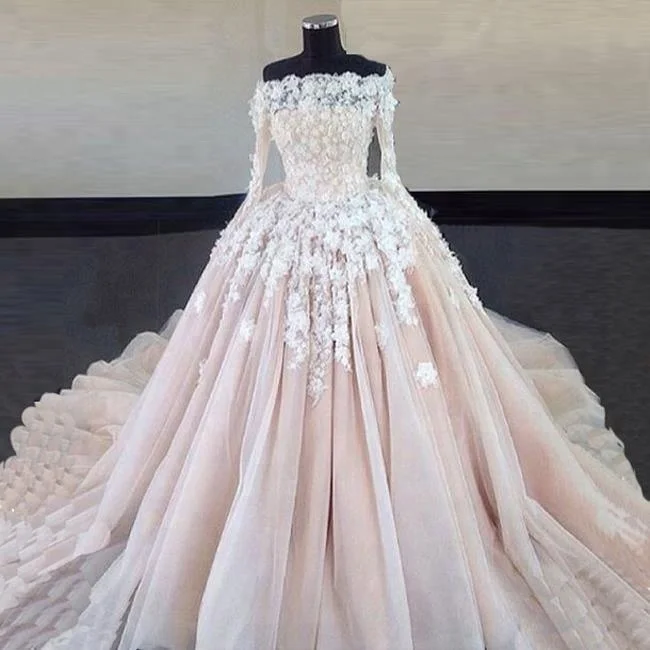  2019  Ball Gown Wedding  Dresses  China  Off Shoulder Long 